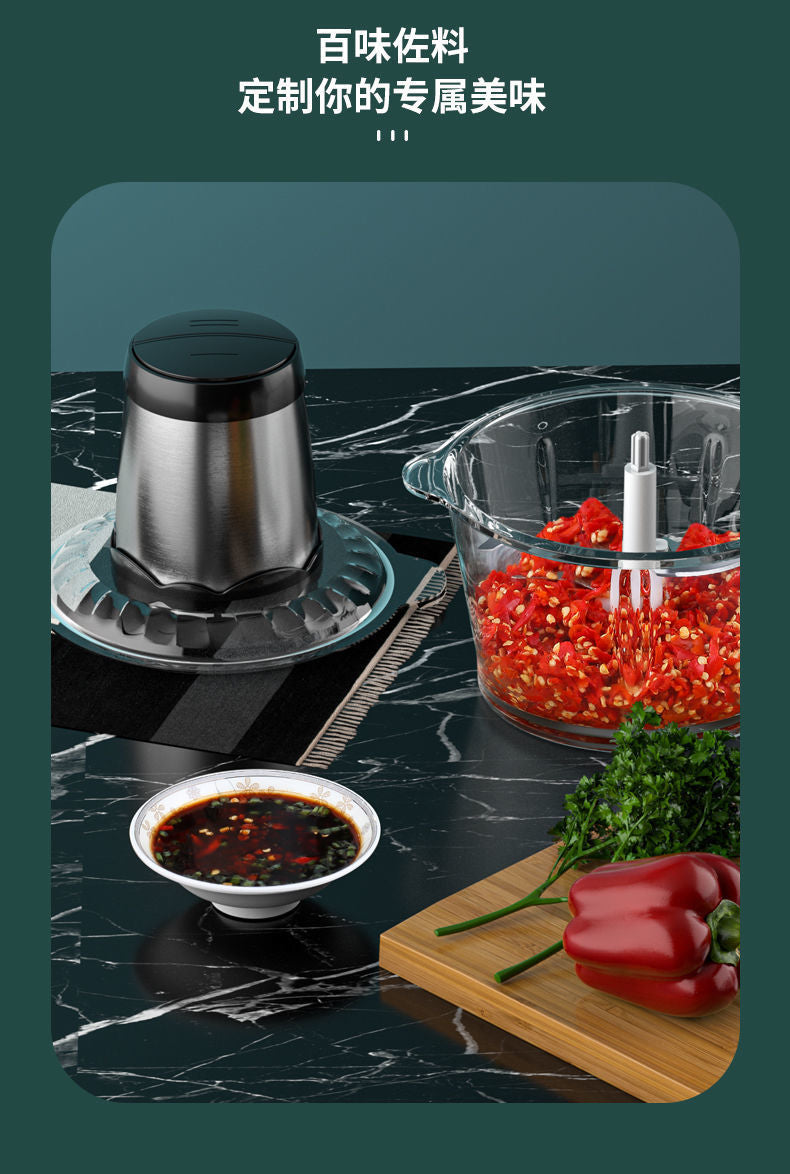 Meat Grinder Stainless Steel Multifunctional Household Small Food Processor Commercial Blender Kitchen Baby Food Gift