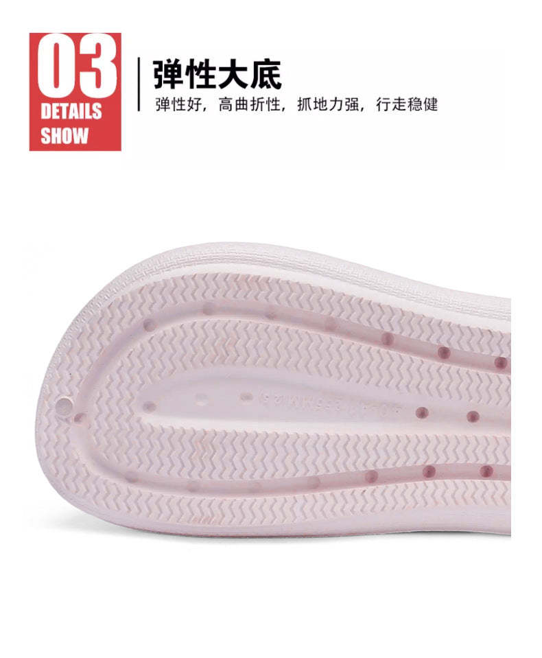 Croc Shoes Non-Slip Soft Sole Men's Closed-Toe Sandals Thick Sole Trendy ins Couple style casual slippers Korean version beach shoes