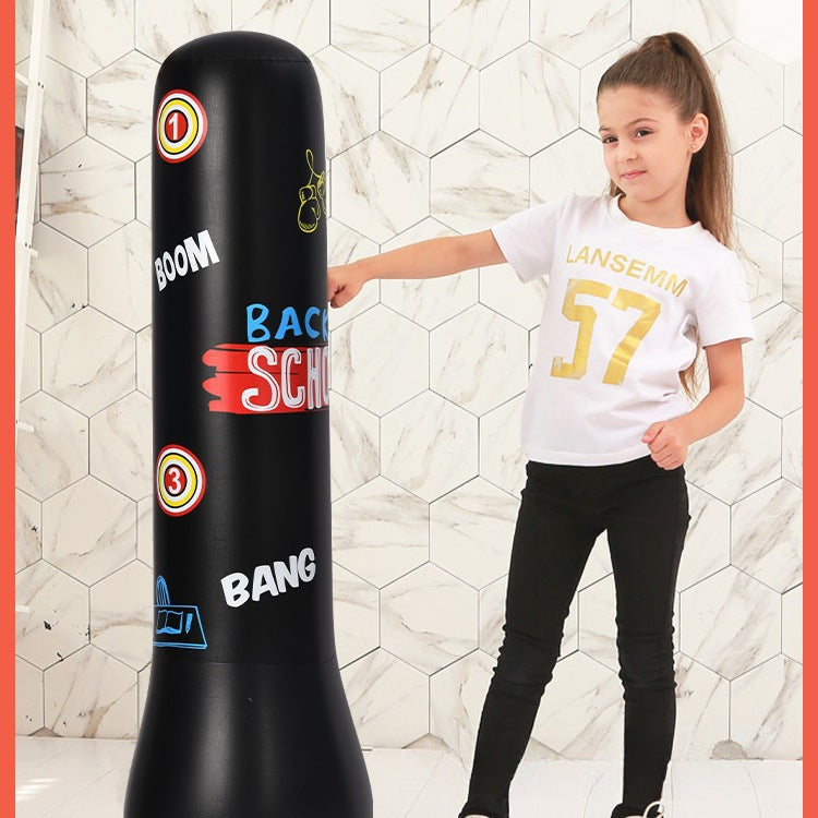 Inflatable Punching Bag Punching Column Standing Sandbag Adult Home Training Equipment Children's Equipment