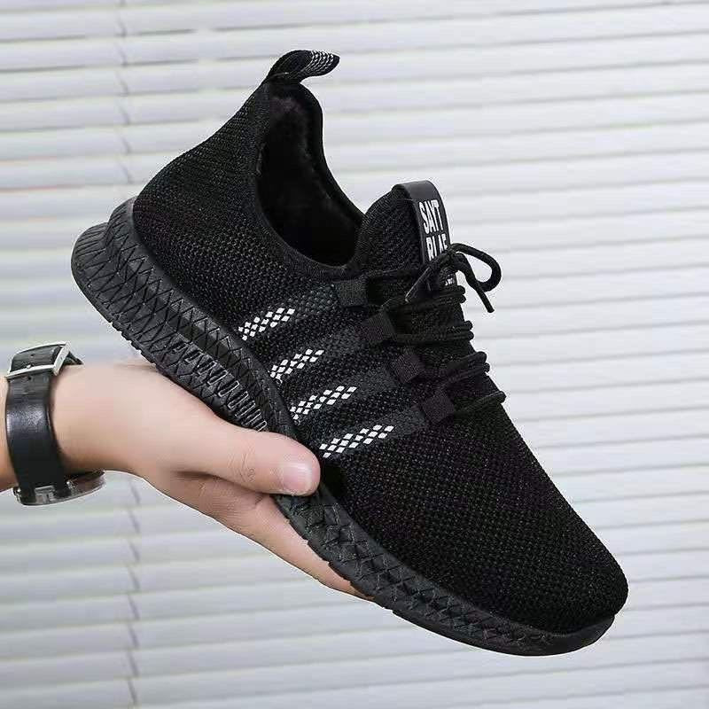 Men's Sneakers2024Spring New Trendy Casual Shoes Running Shoes Couple Shoes Mesh Flyknit Shoes Export