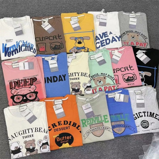 1Wholesale Supplies for Street Vendors 1688Summer New Women's Short Sleeve t T-shirt9.9Free shipping for wholesale women's clothing
