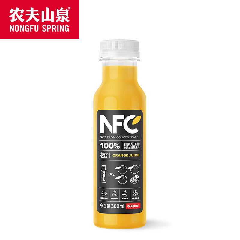 New Date Nongfu Spring NFC Freshly Squeezed Juice300ml Bottled Orange Juice Mango Juice NFC Whole Box of Fruit and Vegetable Juice