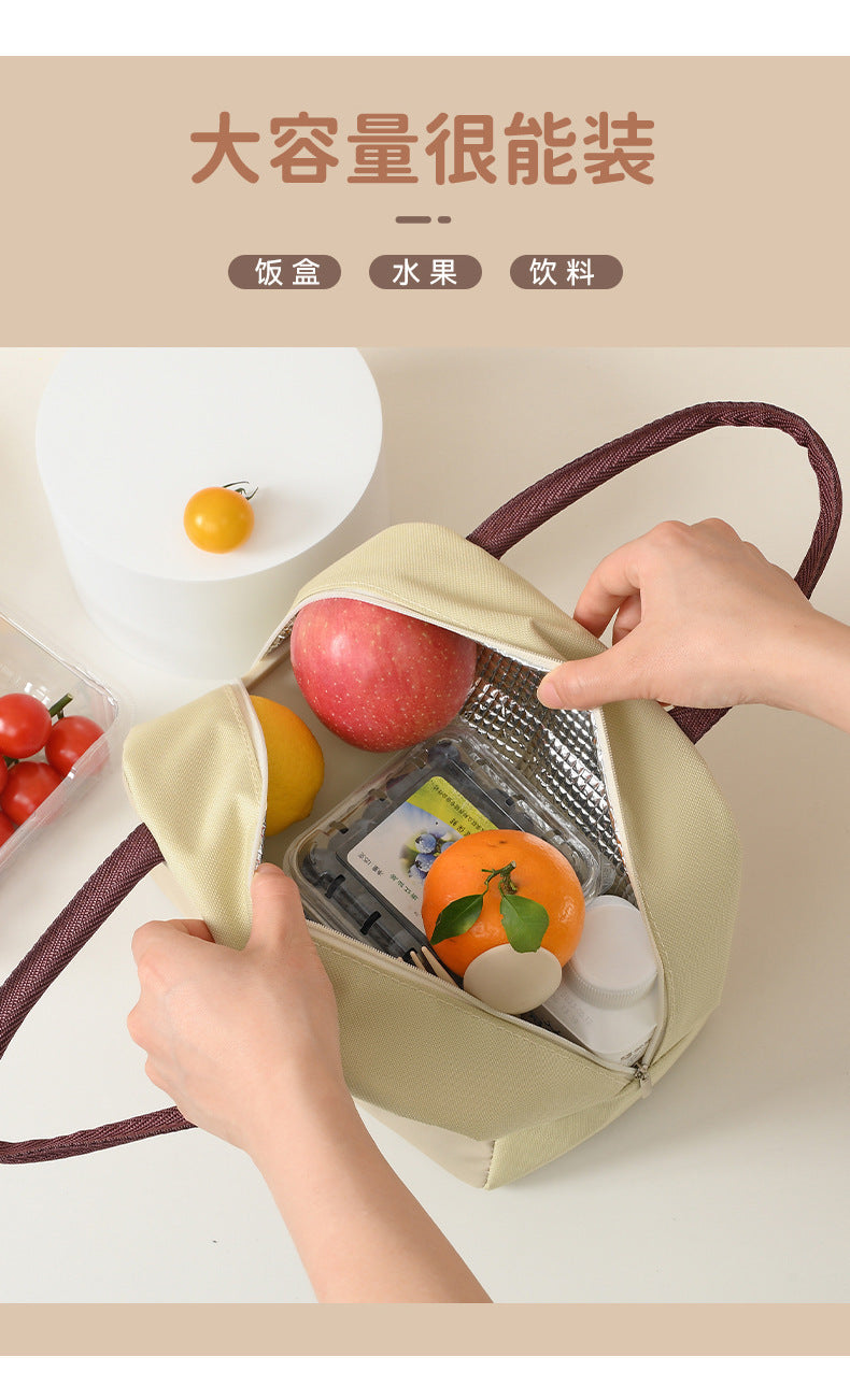 Lunch Box Handbag Bento Bag Insulated Bag Office Worker Lunch Bag Primary School Clothes Lunch Bag Pinny Rice Bag