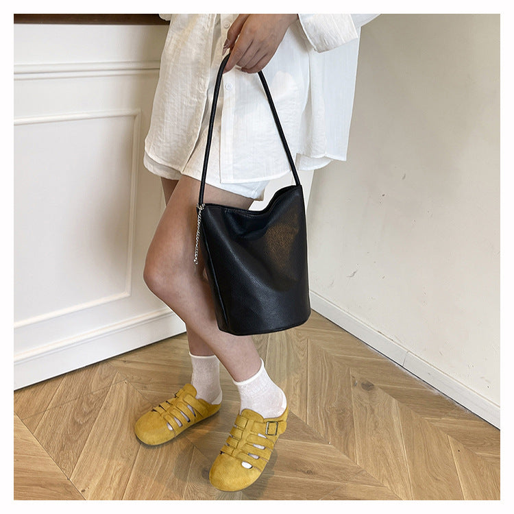 Women's Commuter Tote Bag Versatile2024New Fashion Large Capacity Bucket Crossbody Bag High-end Single Shoulder Underarm Bag