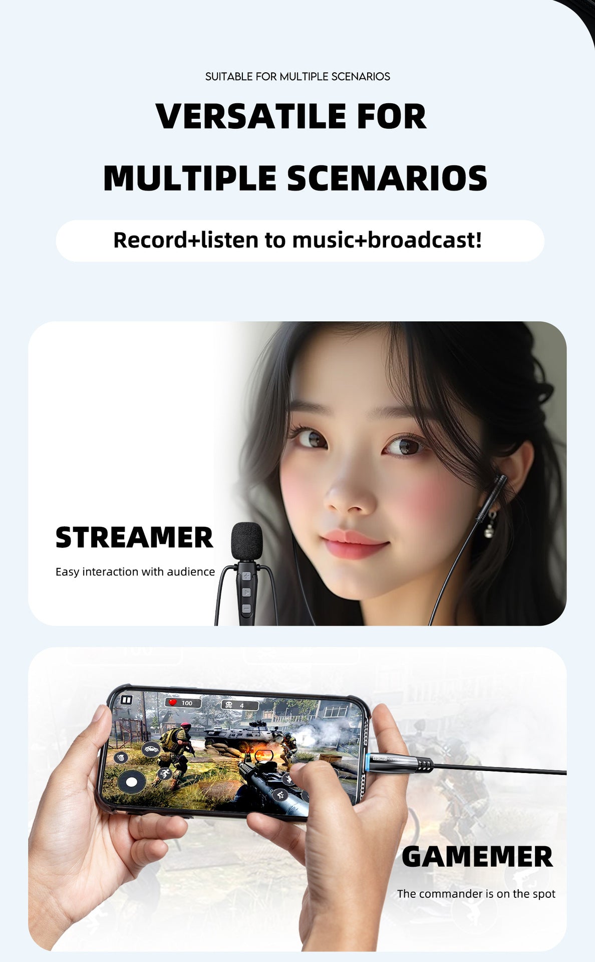 New Professional k Song Live Broadcast Dedicated Sound Card Headset DSP Reverberation Gaming E-Sports Headset Real-Time Ear Return Headset