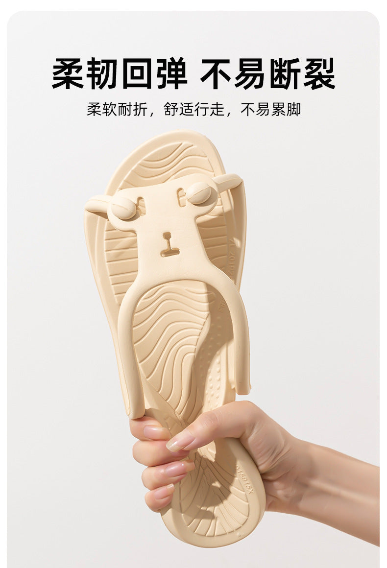 Foldable Travel Slippers for Women, Hotel Business Trip, Home Bathroom, Couple's One-Word Slippers, Portable Travel Slippers for Men