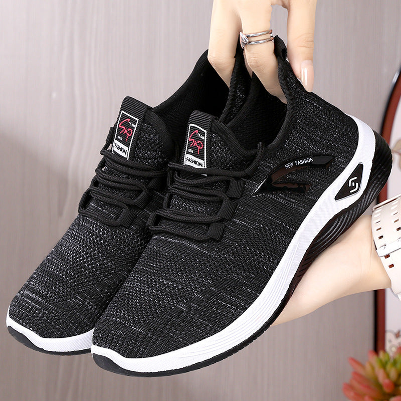 Old Beijing Cloth Shoes for Men, Slip-On Woven Surface Walking Shoes, Elderly Shoes, Non-Slip Soft Sole Casual Sports Shoes