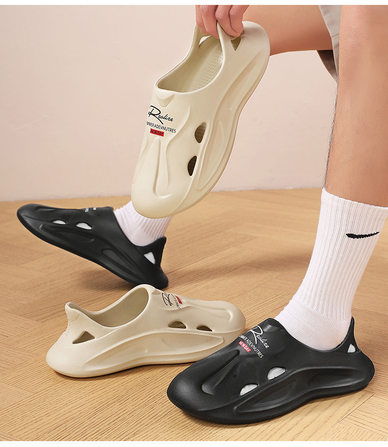 Driving Shoes for Men, Summer New Style Fishing Outdoor Closed-Toe Thick-Soled Non-Slip Odor-Free Sandals for Women