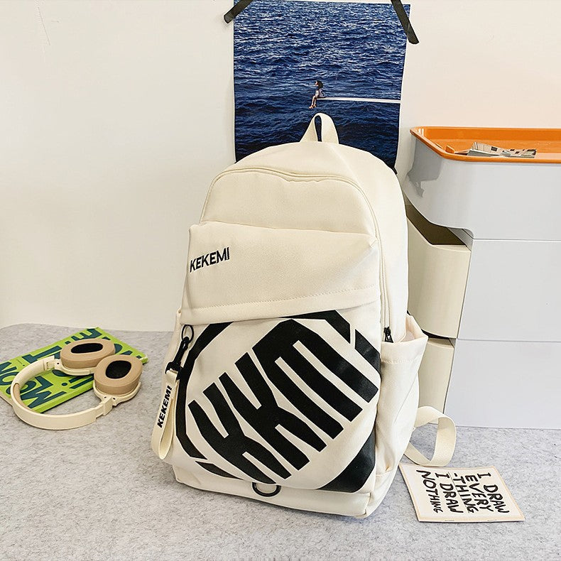 Cross-border Trade Casual Backpack Trendy Letter Waterproof Backpack Large-capacity outdoor travel high-value backpack http://detail.1688.com/offer/972131324440.html