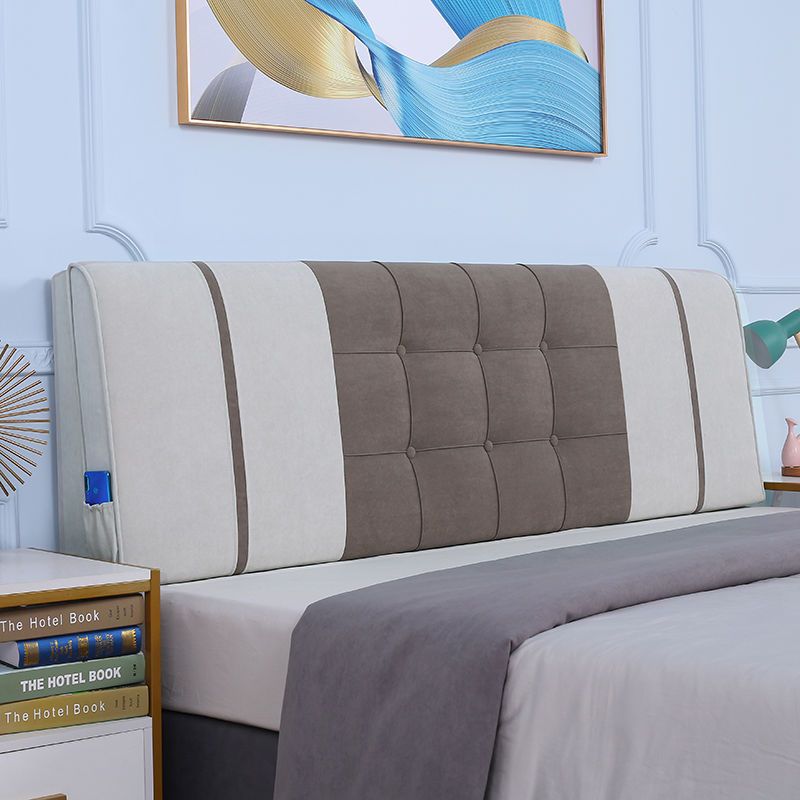 Headboard Cushion Full Cover Cushion Soft Cover Light Luxury Pillow Modern Tatami Simple Self-Adhesive Anti-Collision Head Fixation