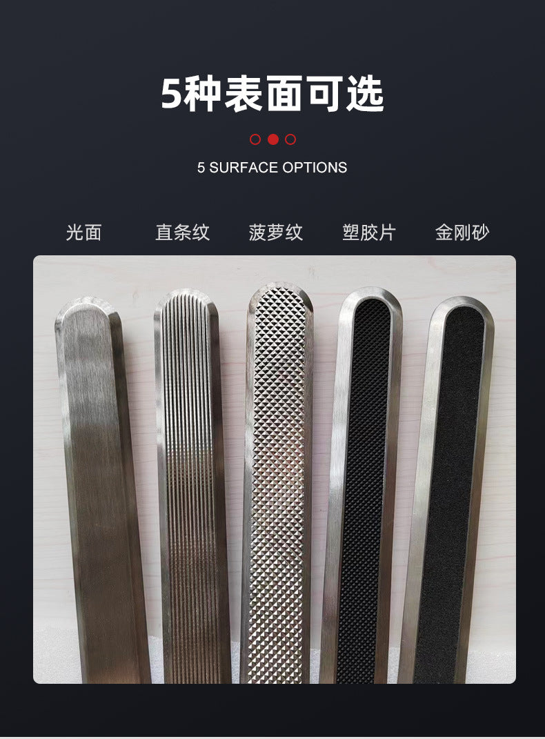 Diamond Sand Anti-Slip Strip304Stainless Steel Blind Walk Strip Guide Stud316Braille Guide Posts for Blind People