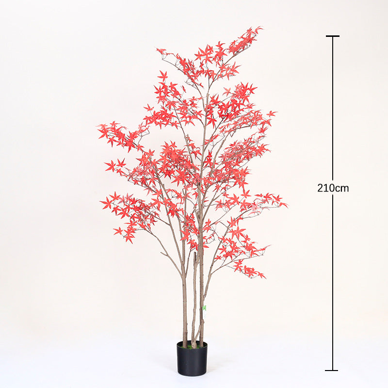 Cross-Border Nordic Large Living Room Decoration Bedroom Floor Fake Tree Bionic Traveler Banana Ficus Lyrata Potted Plant Artificial Green Plant
