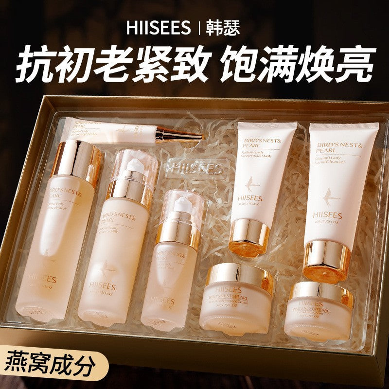 Han Chan Two-Split Yeast Amino Acid Skin Rejuvenation Set Hydrating Whitening Skincare Kit Niacinamide Skincare Set