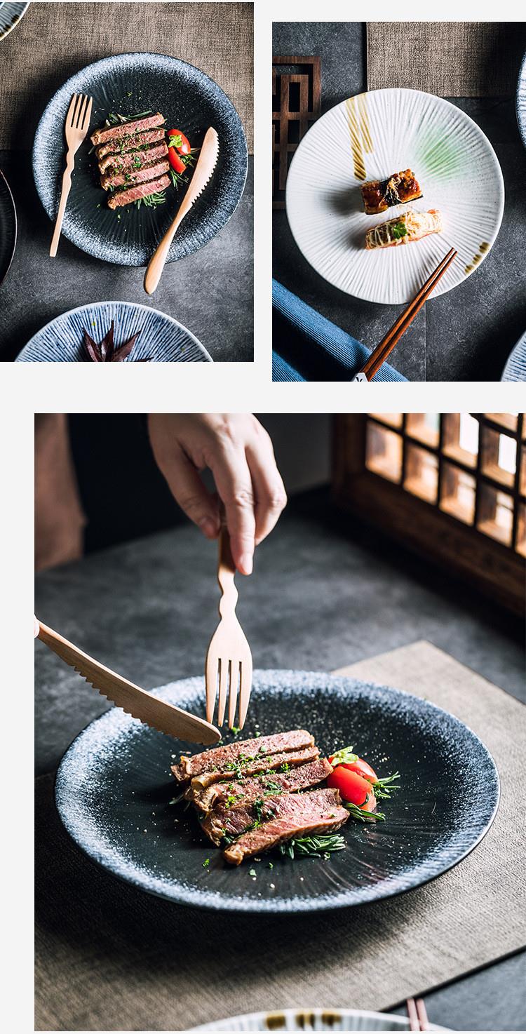 Japanese ceramic plates dish tray disc tableware set Plate