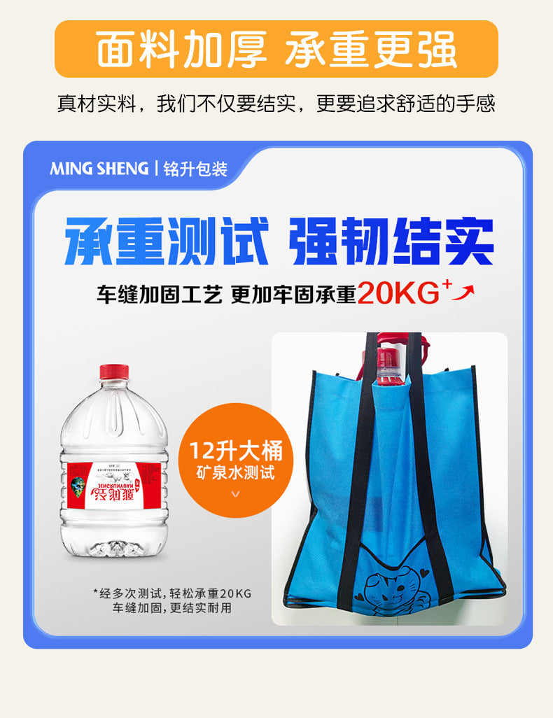 Laminated Non-Woven Fabric Handheld Gift Bags In Stock Waterproof Shopping Bags Wholesale Printing logo Custom Non-Woven Bag