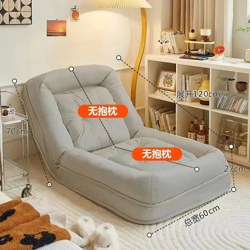 Human Dog House Lazy Sofa Recliner Bed Single Seat Foldable Dual-use Balcony Bedroom Tatami Backrest Chair