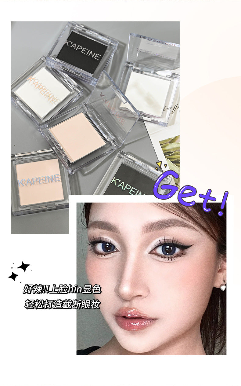 Capel Single Color Matte Eyeshadow Face Contour Highlighter Tear Trough Concealer Beginner Student Eyeshadow Palette