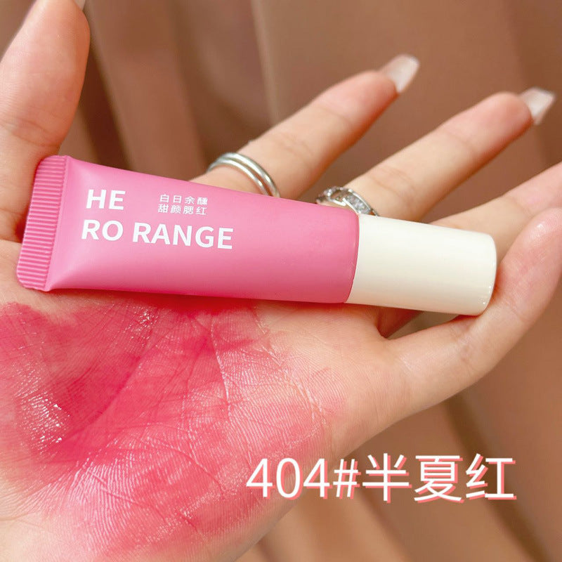HERORANGE Single Color Liquid Blush Airy Lightweight Transparent Long-lasting Low Saturation High Brightness HR559