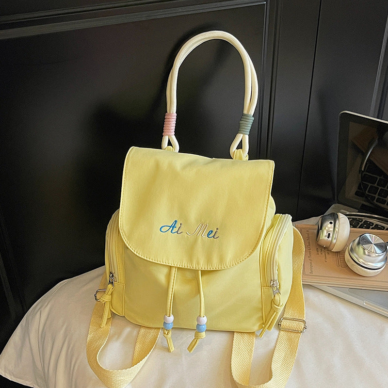 Foreign Order Fashion Super Popular Fresh Style Women's Backpack2025New Trendy and Stylish Handbag Commuting Small Backpack for Women