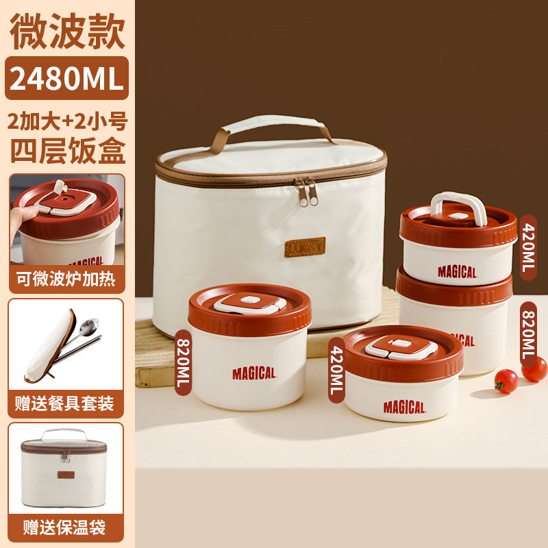 Corporate Annual Meeting Gifts Opening Offer logo Souvenirs for employees and customers lunch boxes bento cutlery gift set