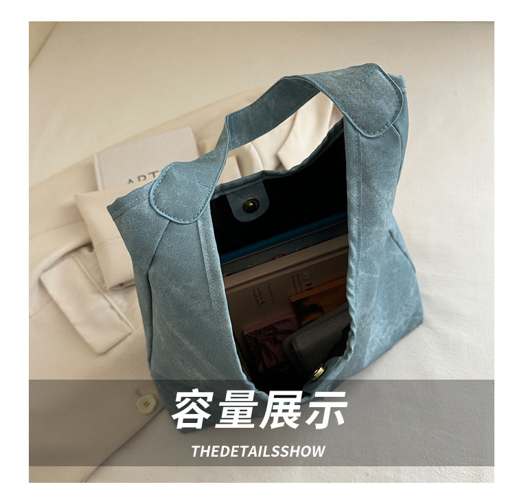 European and American Style Large Capacity Women's Bag2025Summer New Fashionable Single Shoulder Tote Bag Casual Underarm Bag