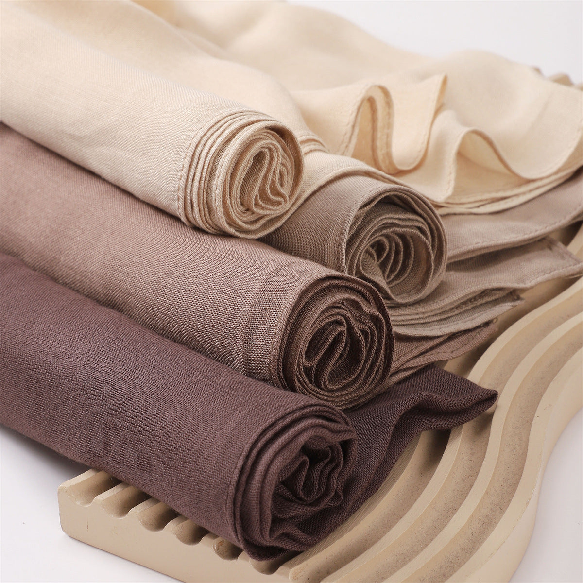 Lightweight Rayon Cotton Linen Solid Color Long Scarf Air-conditioned Room Travel Shawl Monochrome Rayon Scarf Headscarf Shawl for Women