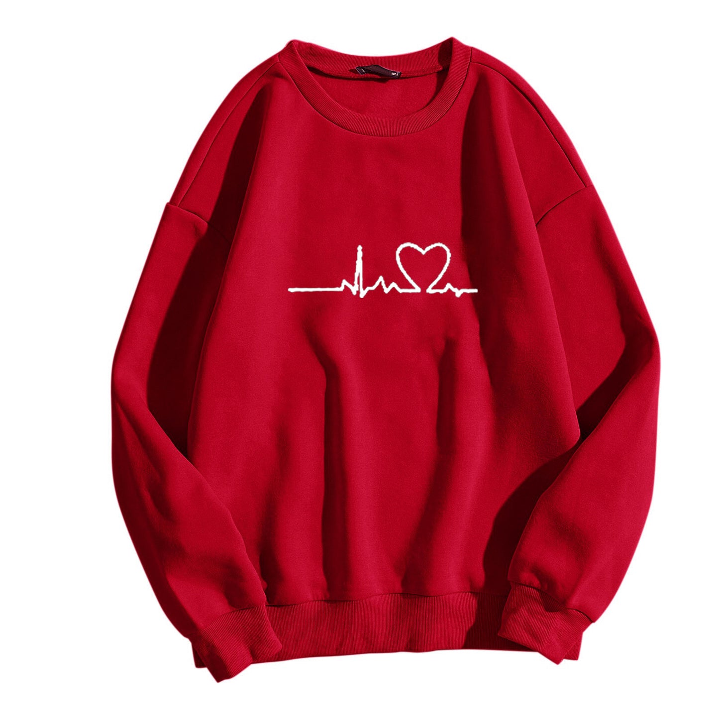 Cross-Border2024New Autumn Winter Round Neck Sweatshirt Casual New Style Couple Large Size Loose High-end Feel Printed Top