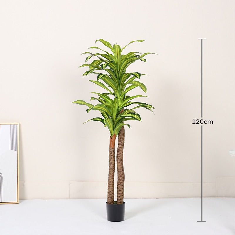 Cross-Border Nordic Large Living Room Decoration Bedroom Floor Fake Tree Bionic Traveler Banana Ficus Lyrata Potted Plant Artificial Green Plant