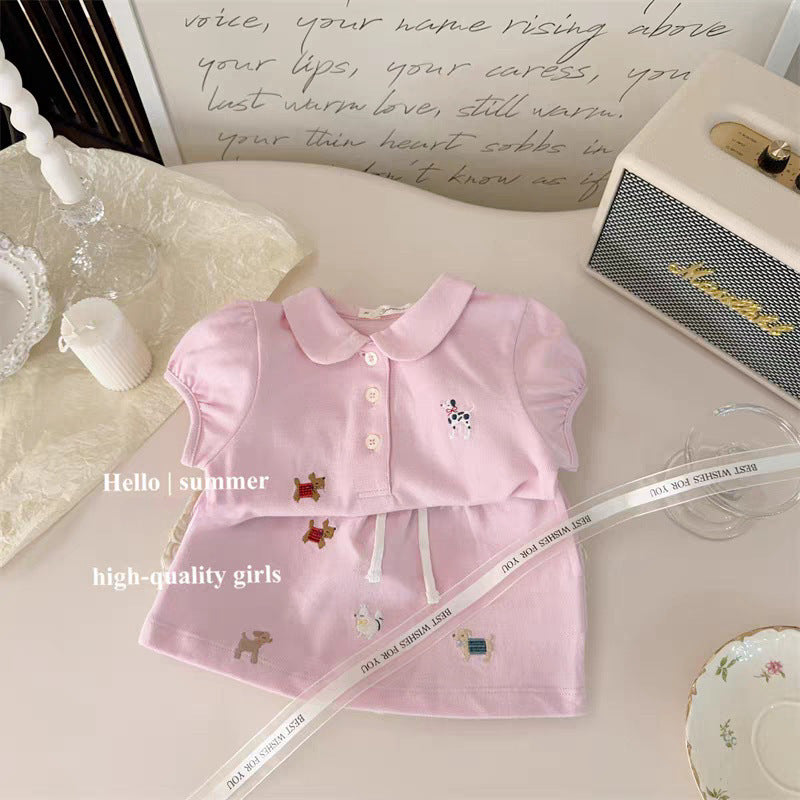 Sweet Little Sister Children's Clothing Girls' Hollow Cool Knitted Vest2025Summer new children's thin knit top