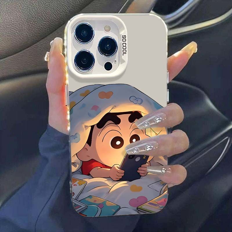 Hide Under the Covers Xiao Xin Apple16pro Phone case iPhone15Colorful Silver Apple13min Painted Anti-drop Case XSXR