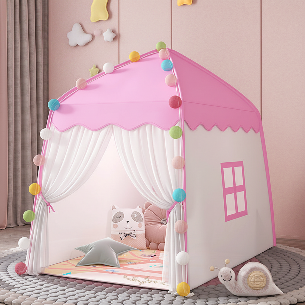 Adventure Castle Tent | Indoor Outdoor Kids Play Tent with Net