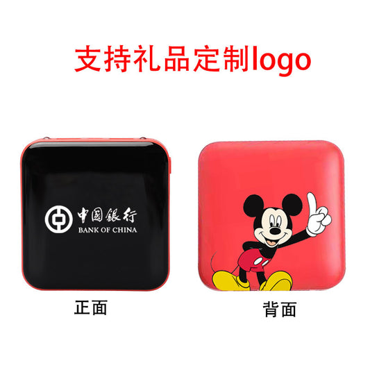 3C Certified Cross-Border Mirror Mini Power Bank20000mAh Portable Power Bank Gift Printing logo