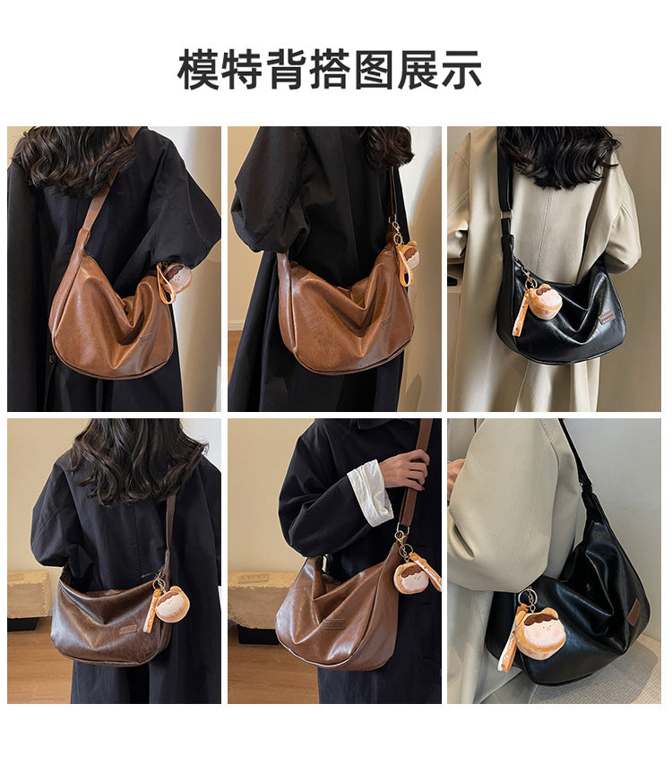 Niche Underarm Bag for Women2024New Autumn and Winter Fashion Retro Dumpling Bag High-end Versatile Shoulder Crossbody Bag