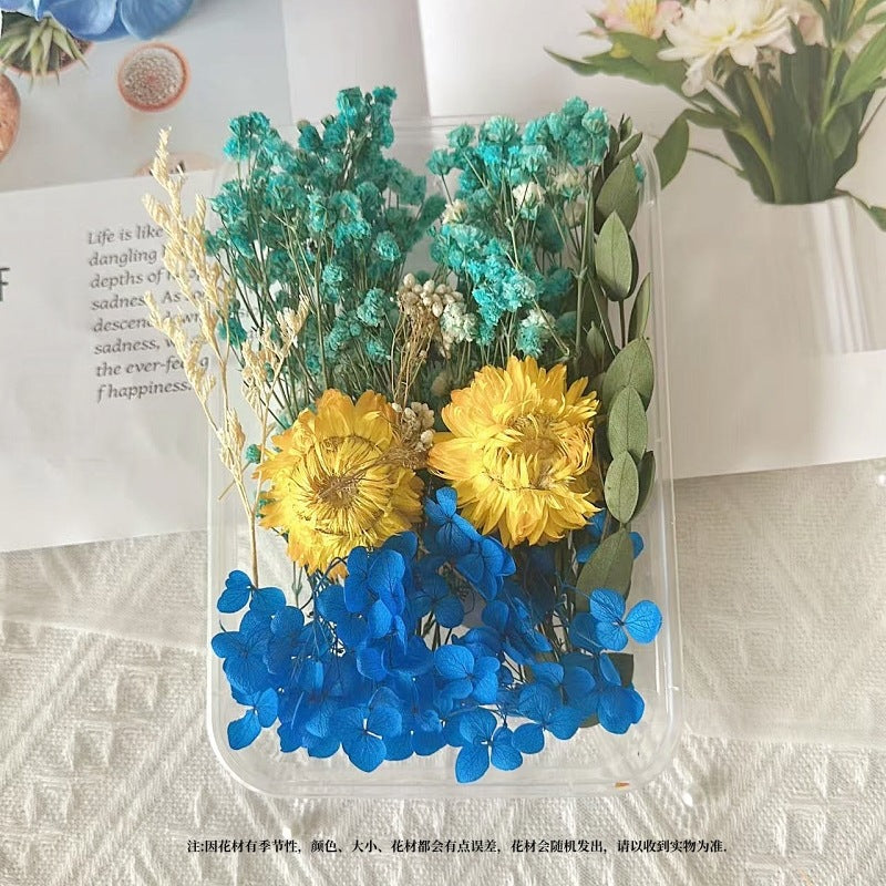 Dried Flowers Eternal Flowers Handmade Exquisite Material Kit Wreath Dried Flowers Trees Hydrangea Decoration Eternal Dried Flowers Material
