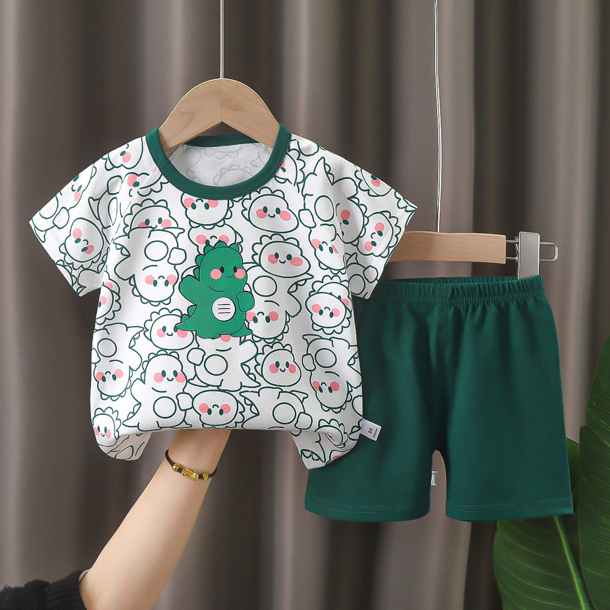 Children's Summer Short Sleeve Set a Cotton-like Boys' and Girls' Clothing t T-shirt Baby Summer Clothing2025Children's Clothing