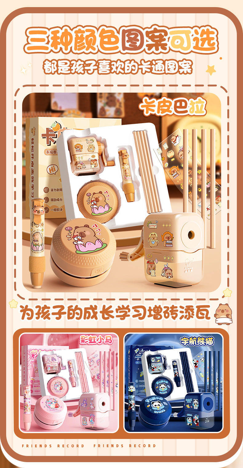 Kaba Bear Stationery Set Gift Box Cartoon Multi-Scene Use Student Graduation Gift Back-to-School Season Stationery Big Gift Pack http://detail.1688.com/offer/914519778285.html