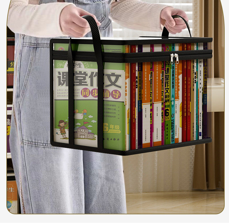 Manufacturer Direct Transparent Dustproof Book Bag Home Large Capacity Textbook Storage Bag Back-to-School Season Book Bag Transparent Dustproof http://detail.1688.com/offer/962604490167.html