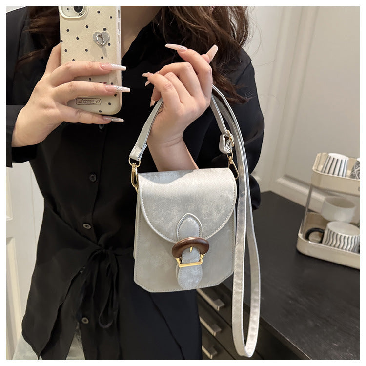 High-end design crossbody bag mini handbag tote bag2025Women's New Fashion Single Shoulder Small Bag Stylish Phone Bag
