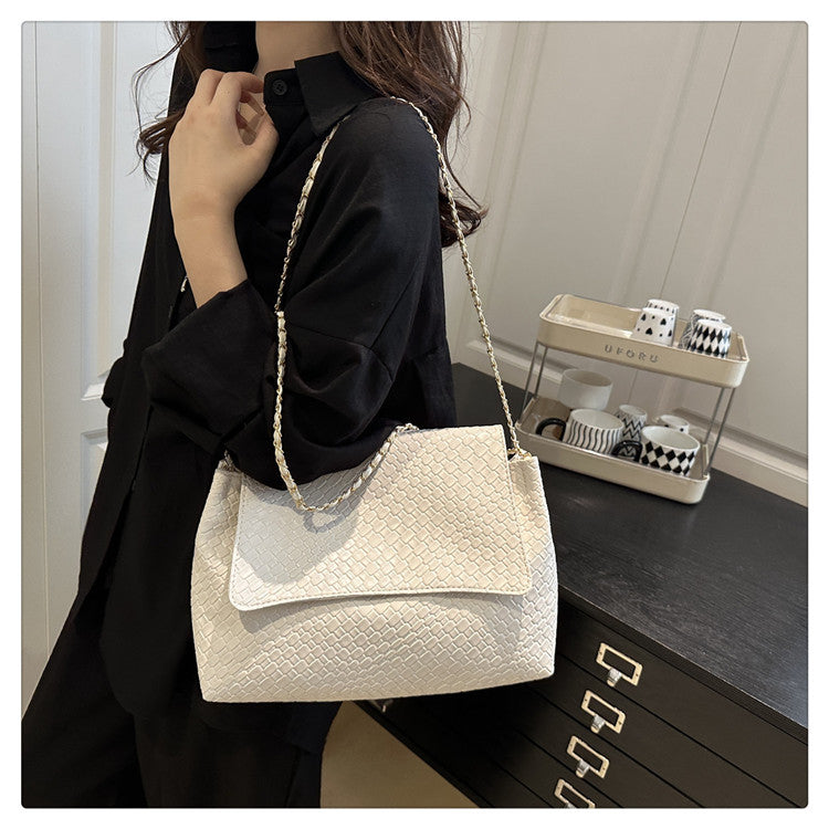 Korean Style ins Chain Bag Versatile Simple Large Capacity Shoulder Bag New Large Underarm Bag Commuter Bag
