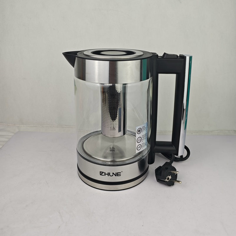 ZHUNE In-stock Glass Electric Kettle Electric Kettle Tea Kettle Water Boiler for Home and Hotel Wholesale1.8L Capacity