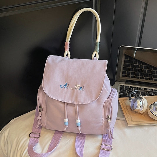 Foreign Order Fashion Super Popular Fresh Style Women's Backpack2025New Trendy and Stylish Handbag Commuting Small Backpack for Women