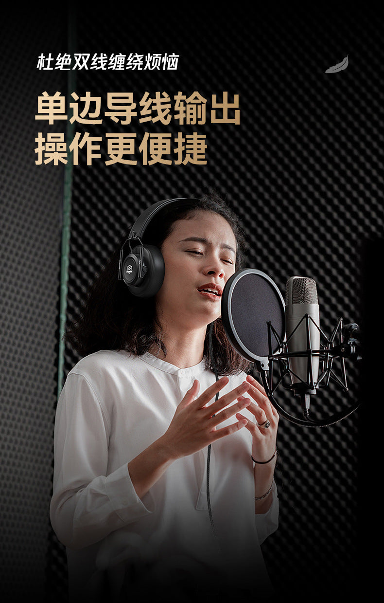 New Wolfhunter Model JT01x Over-Ear Monitoring Headphones Entry-level Movie Music Foldable Private Model Headphones In Stock