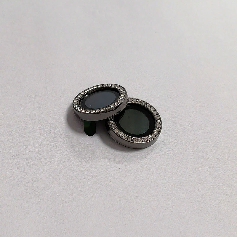 Suitable for Mobile Phone Flash Diamond Film Apple17Promax Diamond-encrusted Eagle Eye Lens Film Camera Rhinestone Metal Protective Ring