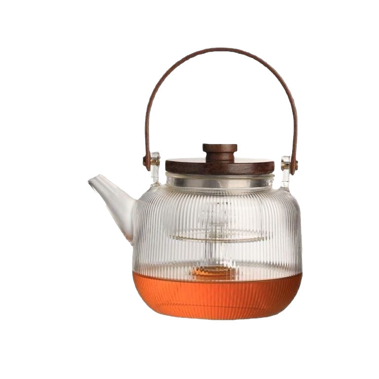 Glass Teapot with Steaming and Boiling Functions, Handle, Internet Celebrity Style, Heat-Resistant, High-Temperature, Fourth Generation Teapot