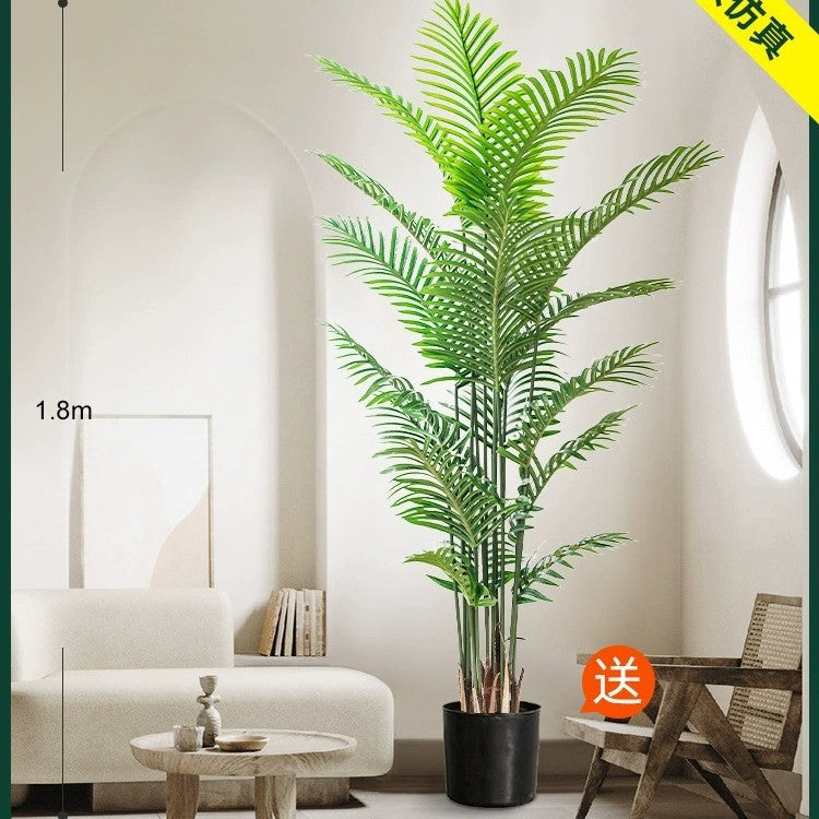 Artificial Green Plant High-End Light Luxury Anthurium Floor Potted Fake Flower Tree Indoor Living Room Bionic Plant Decorative Ornament