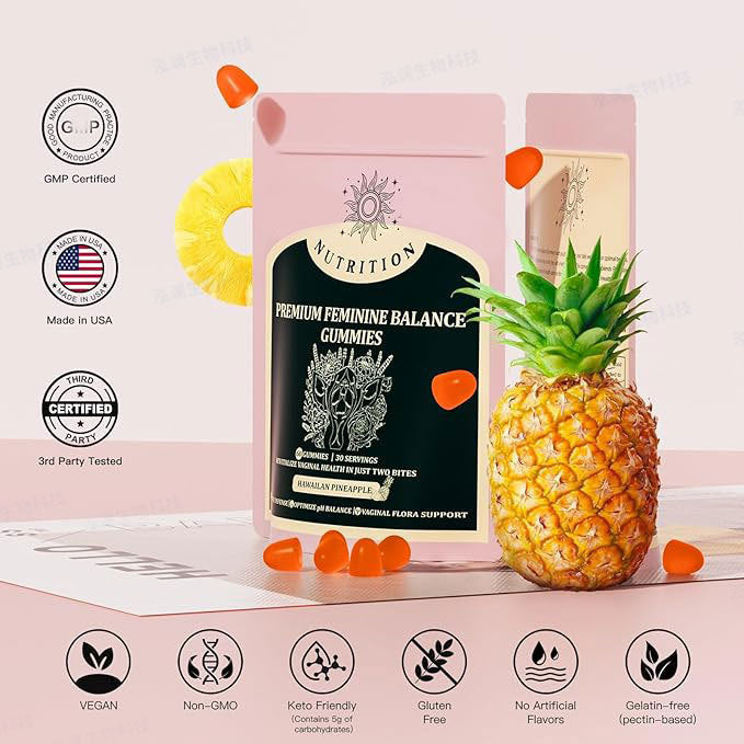 Cross-Border Amazon tk Supply of Women's Balance Gummies for Foreign Trade Feminine Balance Gummies Manufacturer