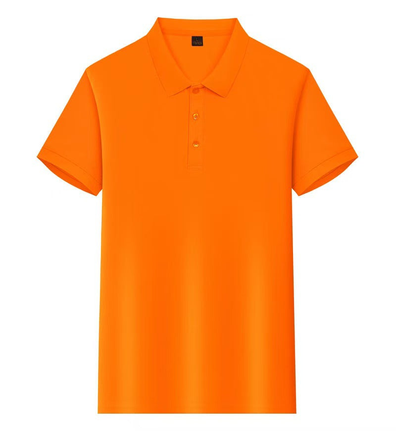 Short Sleeve polo Men's Summer Workwear Turn-down Collar Printed Work Shirt logo Patterned Advertising Shirt for Men polo Shirt