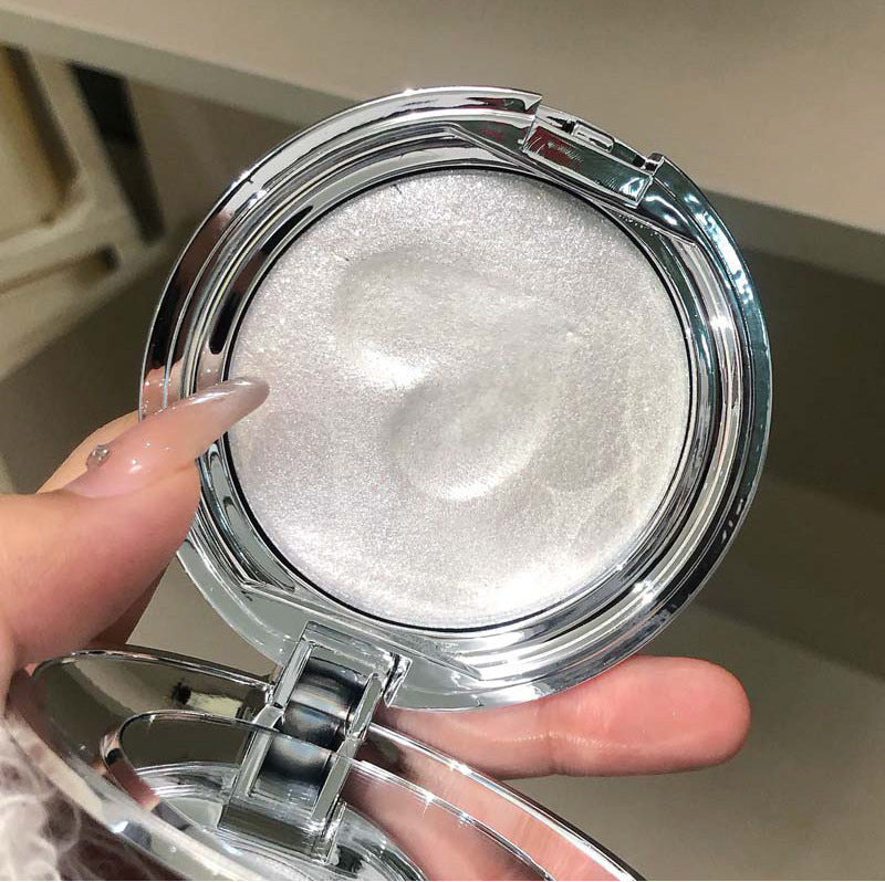 kakashow Single Color Highlighter Cream Crushed Diamond Clear Sparkling Pearl Fine Shimmer 3D Brightening Mashed Potato Blush C465