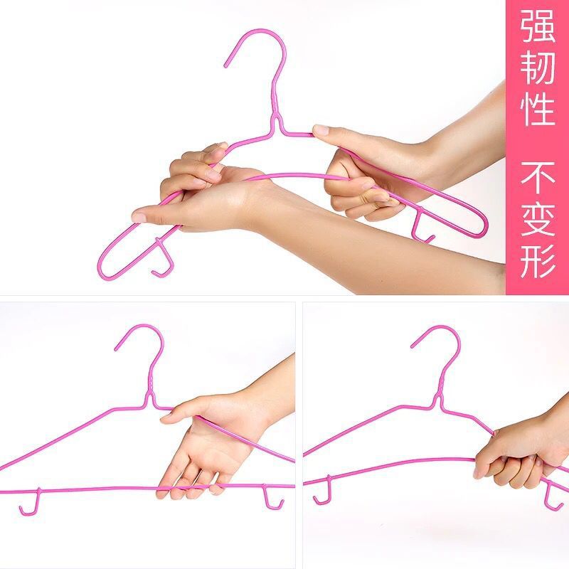 【Adult Thickened Hangers Free Shipping】Home Use No Trace Clothes Hanger Dormitory Hanger Hanging Clothes Rack Wholesale