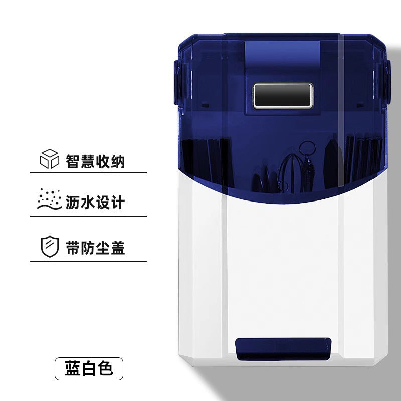 Disinfection Chopstick Holder Dustproof Wall-mounted Chopstick Storage Box Household Disinfection Drying No-drill Smart Chopstick Basket